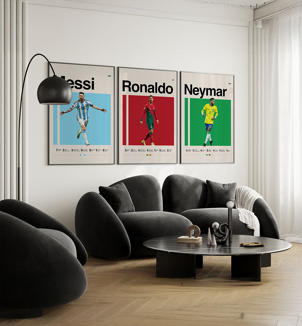 THE GOAT TRIO , SET OF 3 PAINTINGS