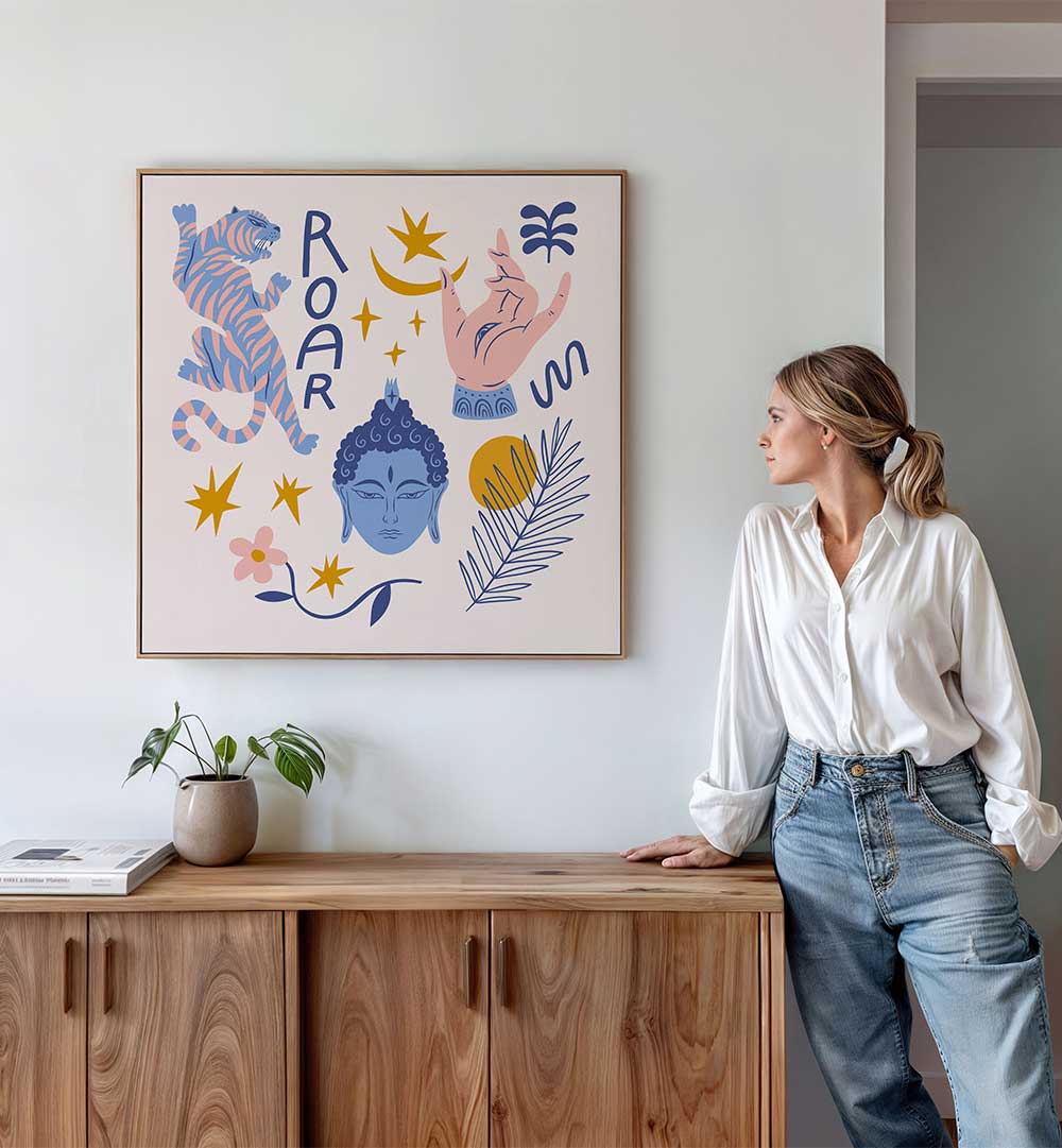 THE SPIRIT SERIES I , BOHO ART PAINTINGS