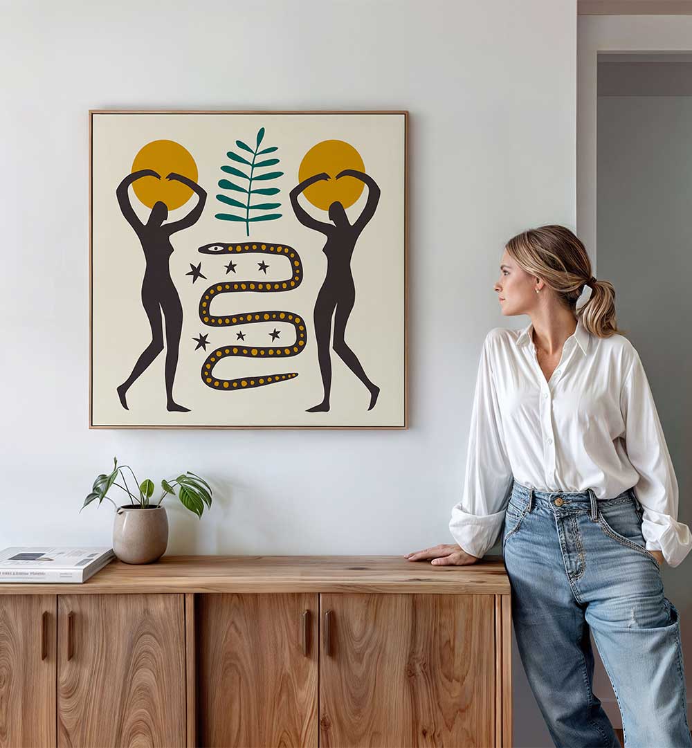 THE SPIRIT SERIES IV , BOHO ART PAINTINGS