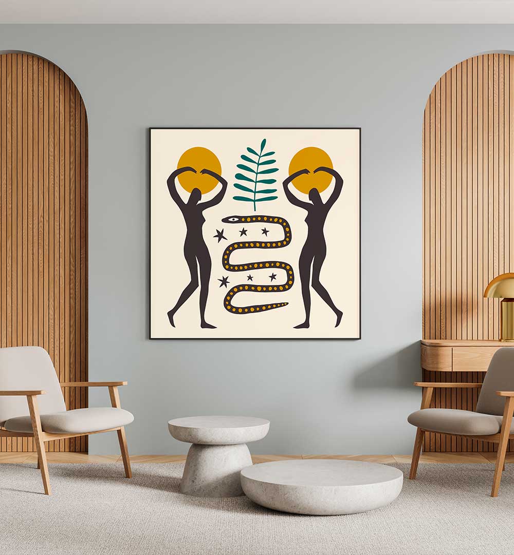 THE SPIRIT SERIES IV , BOHO ART PAINTINGS