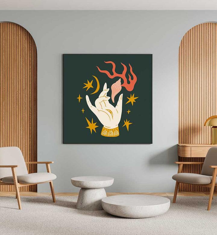 THE SPIRIT SERIES V , BOHO ART PAINTINGS