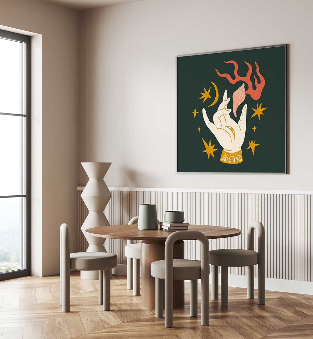 THE SPIRIT SERIES V , BOHO ART PAINTINGS