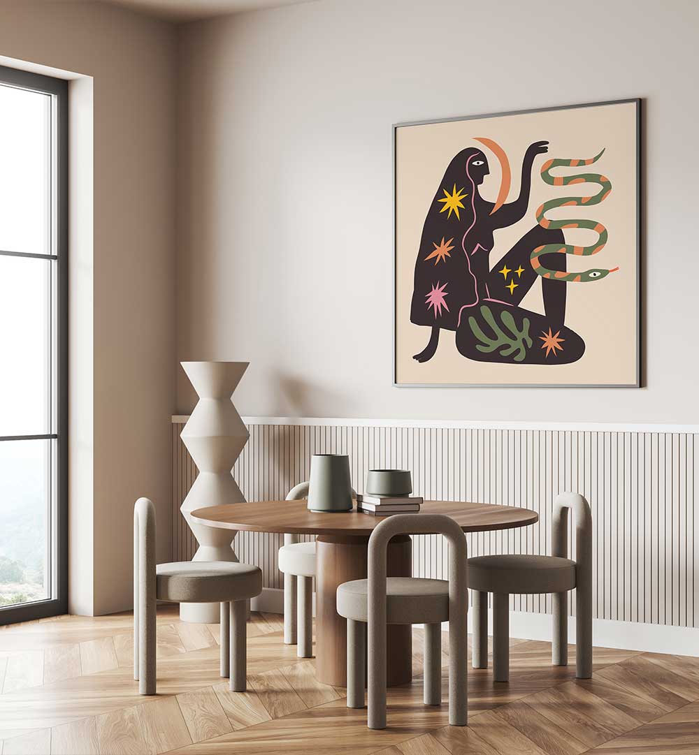 THE SPIRIT SERIES XXI , BOHO ART PAINTINGS