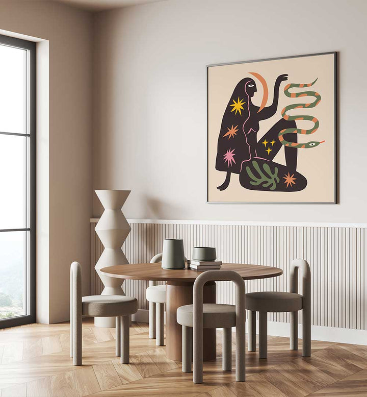 THE SPIRIT SERIES XXI , BOHO ART PAINTINGS