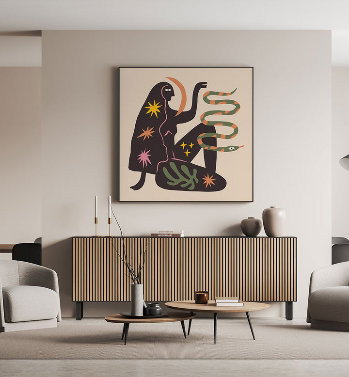 THE SPIRIT SERIES XXI , BOHO ART PAINTINGS