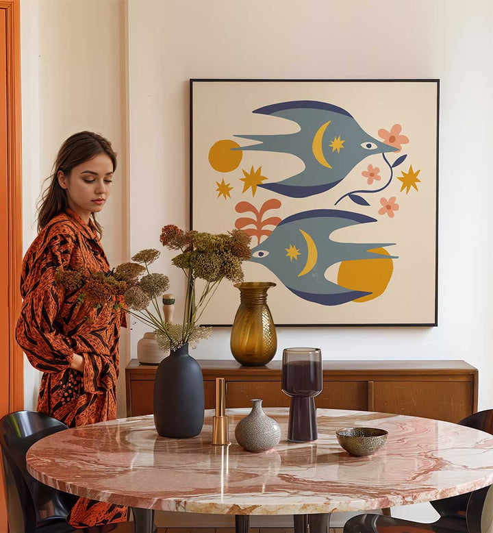 THE SPIRIT SERIES XXV , BOHO ART PAINTINGS