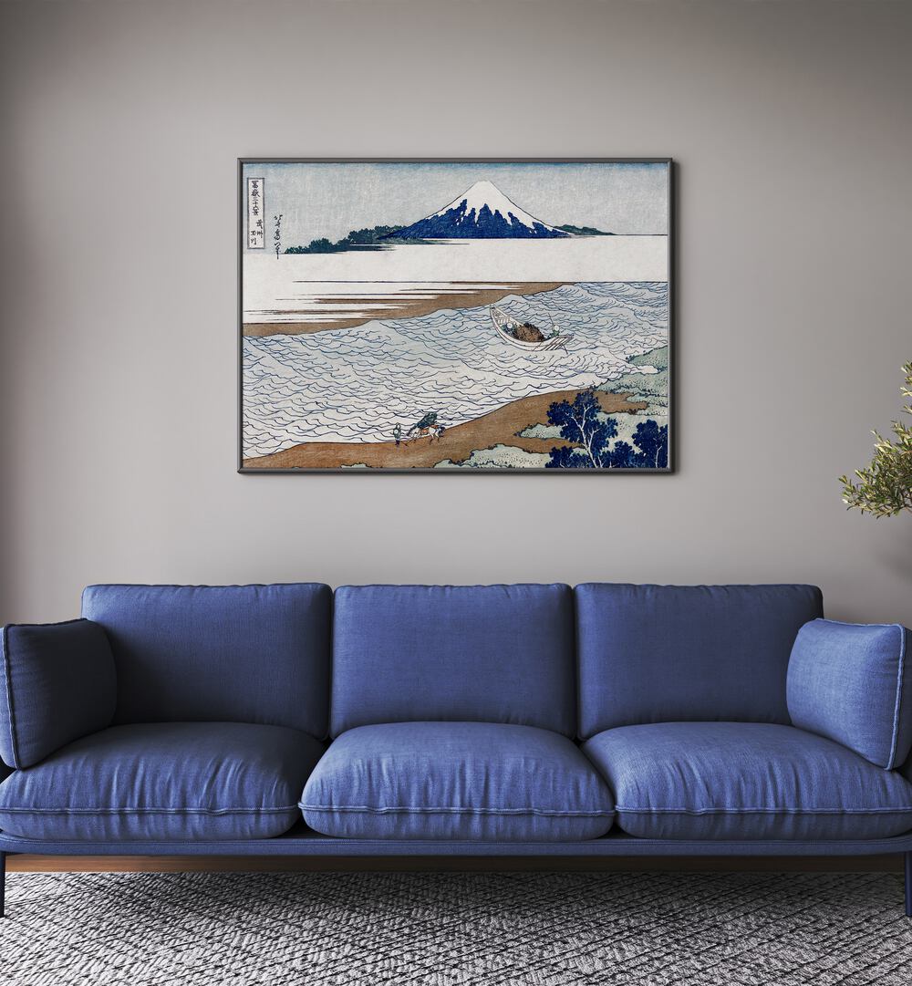 THE JEWEL RIVER IN MUSASHI , VINTAGE PAINTINGS