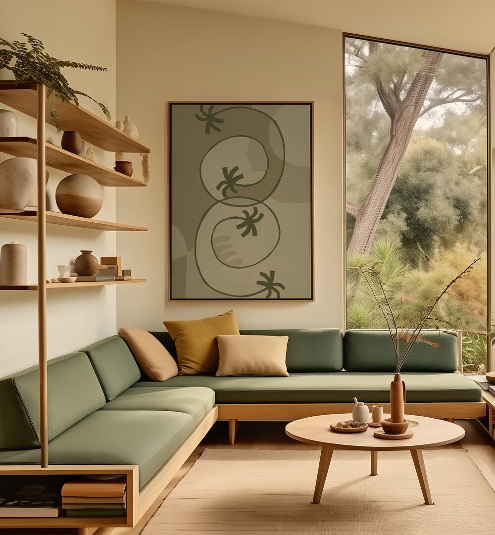 Explore THE LAND STORY III, BOHO ART PAINTINGS, a stunning blend of nature and modern design for your home.