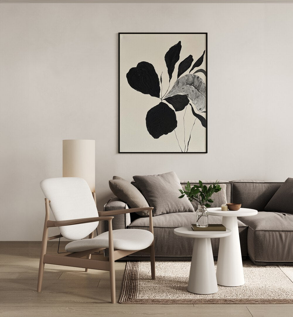 Elegant decor featuring THE MUTUAL FEELING - II, FLORAL FLOWER PAINTINGS, enhancing modern living spaces beautifully.