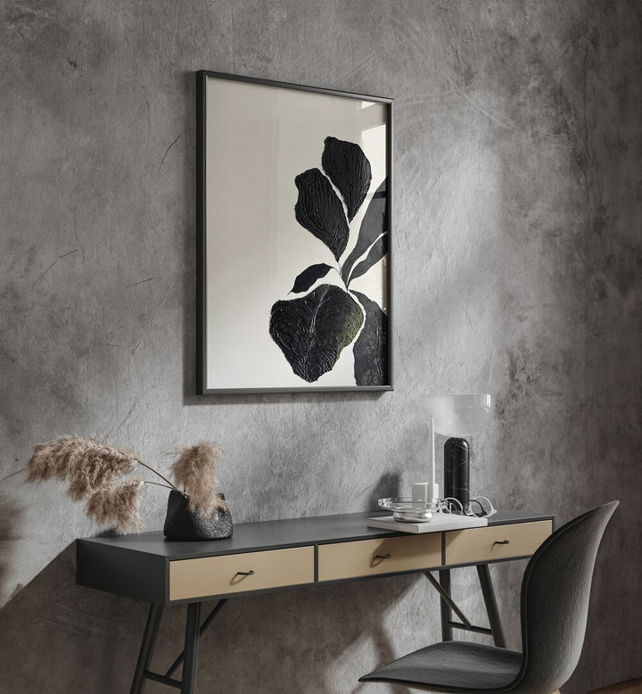 Elegant decor featuring THE MUTUAL FEELING - I, FLORAL FLOWER PAINTINGS, enhancing modern interiors with floral artistry.