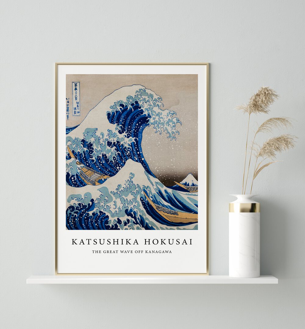 THE WAVE OFF KANAGAWA , VINTAGE PAINTINGS
