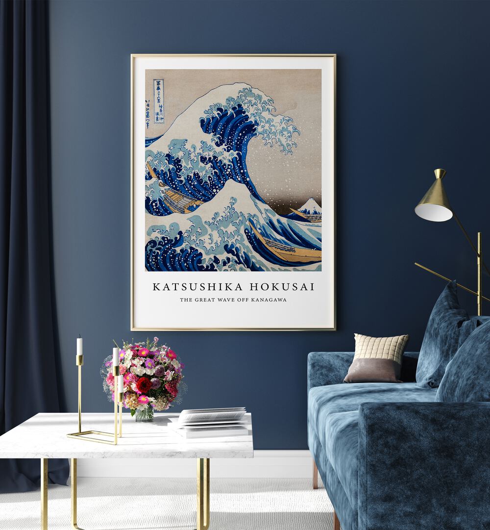 THE WAVE OFF KANAGAWA , VINTAGE PAINTINGS