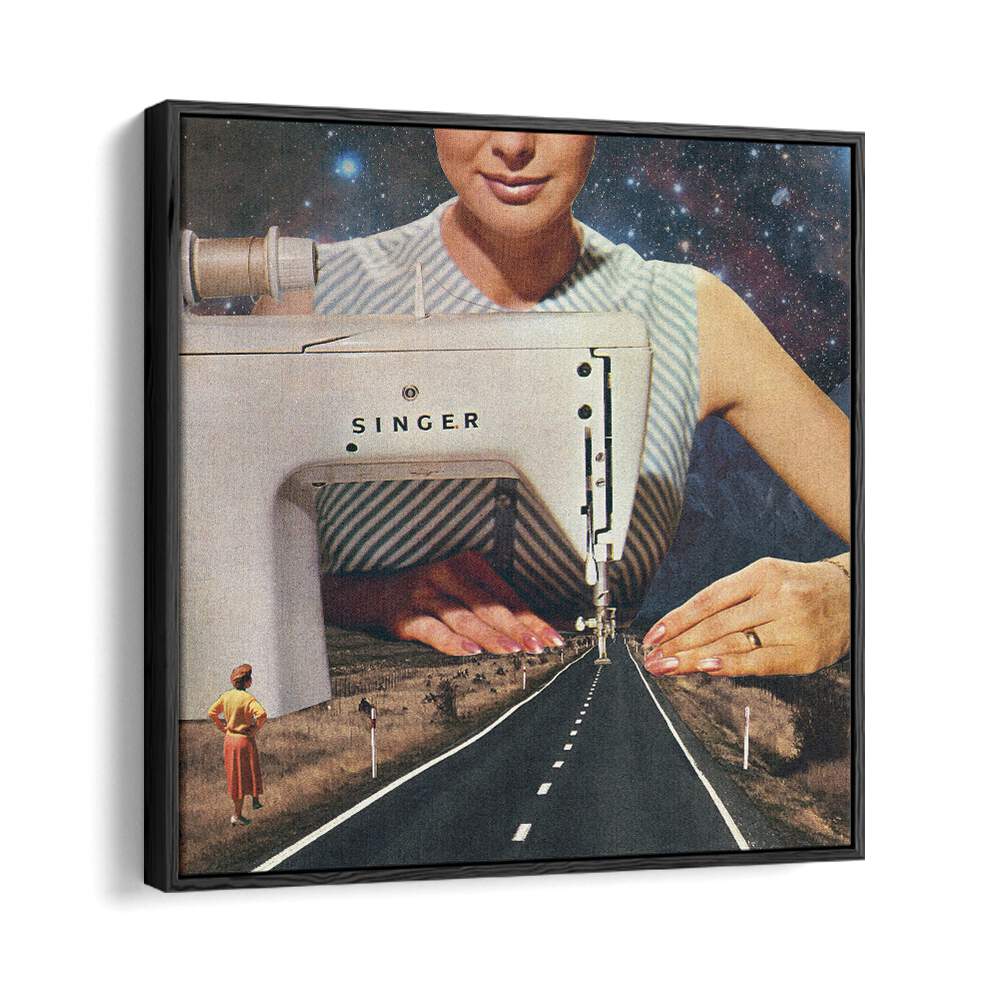 Surreal art print "This Is How A Road Gets Made" by Vertigo Artography beautifully blends creativity and craftsmanship.