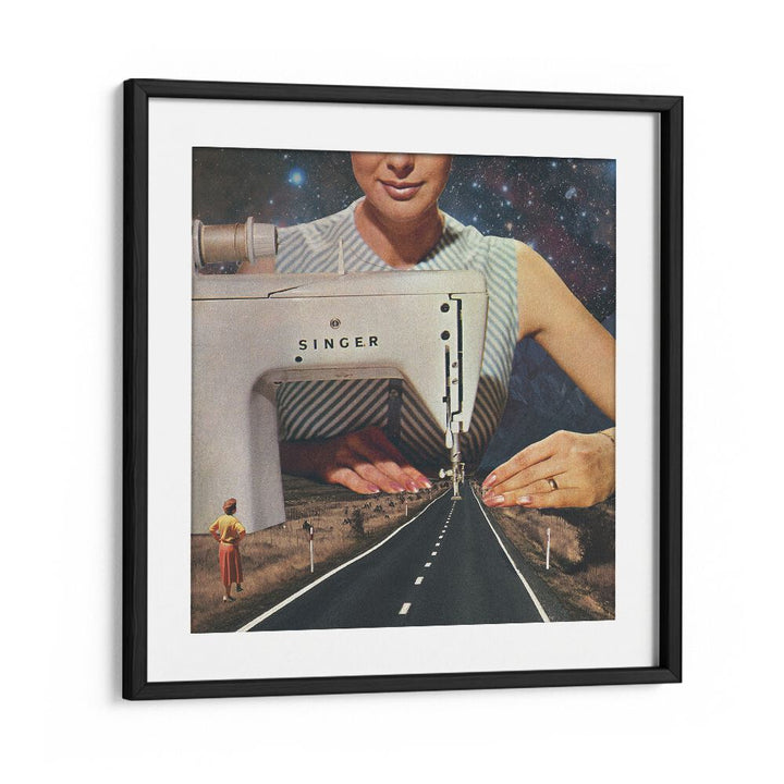 Surreal art print "This Is How A Road Gets Made" by Vertigo Artography, blending creativity and imagination.