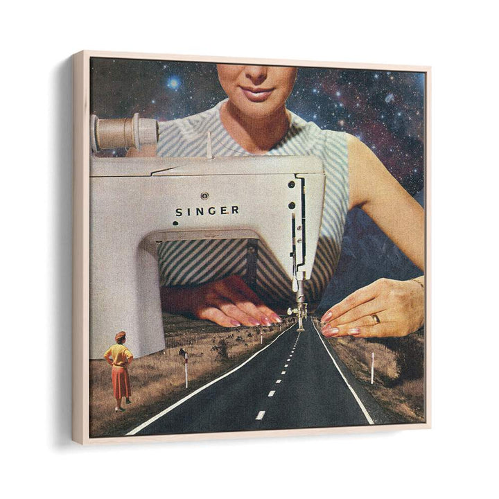 Surreal art print "This Is How A Road Gets Made" by Vertigo Artography, perfect for unique home decor.