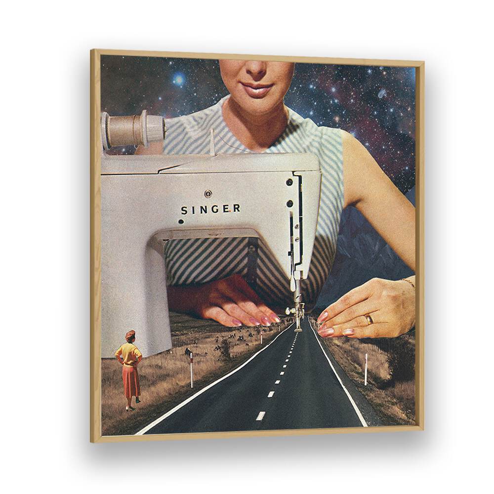 Surreal art print "This Is How A Road Gets Made" by Vertigo Artography redefines your living space beautifully.
