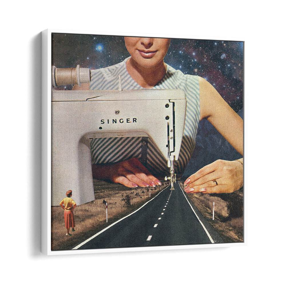 Surreal art print "THIS IS HOW A ROAD GETS MADE" by Vertigo Artography blends creativity with striking visuals.