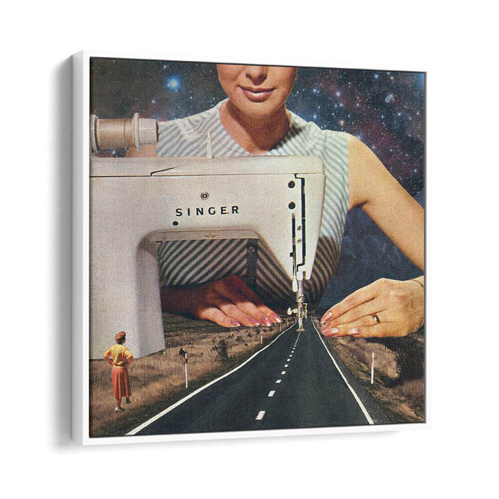 Surreal art print "THIS IS HOW A ROAD GETS MADE" by Vertigo Artography blends creativity with striking visuals.