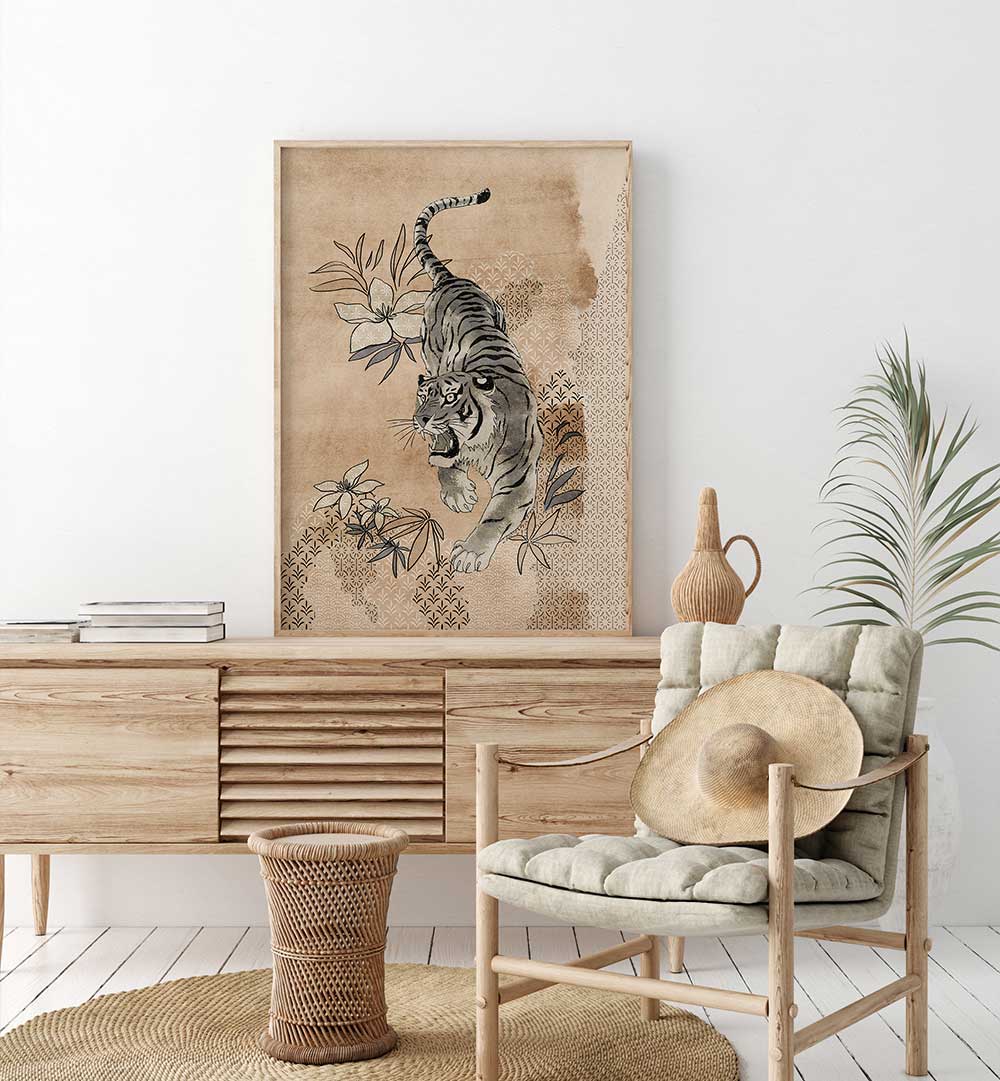 TIGER SPIRIT I , ANIMAL PAINTINGS