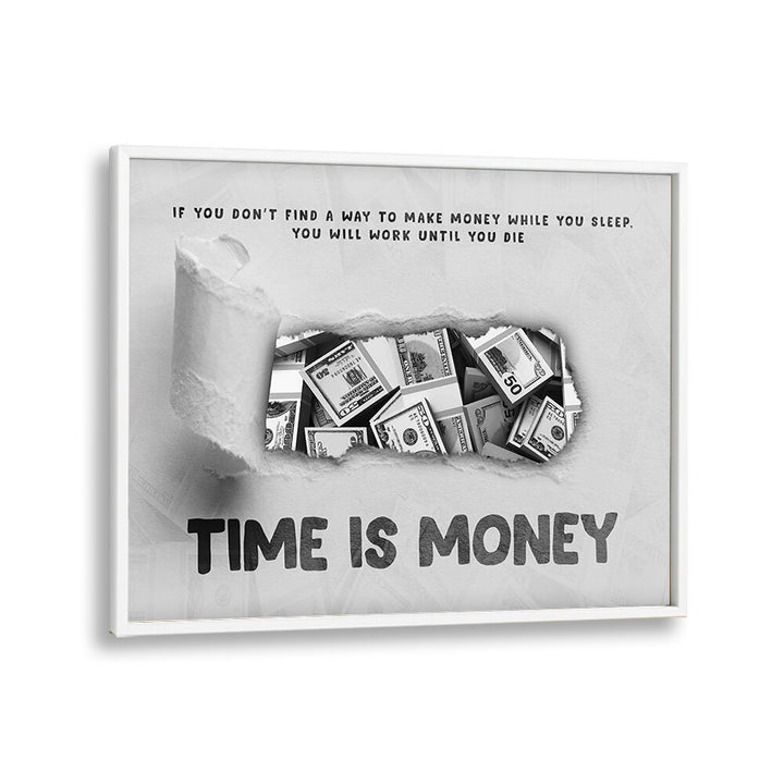 Elevate your space with TIME IS MONEY, MONEY POSTERS, featuring motivational quotes and striking designs.
