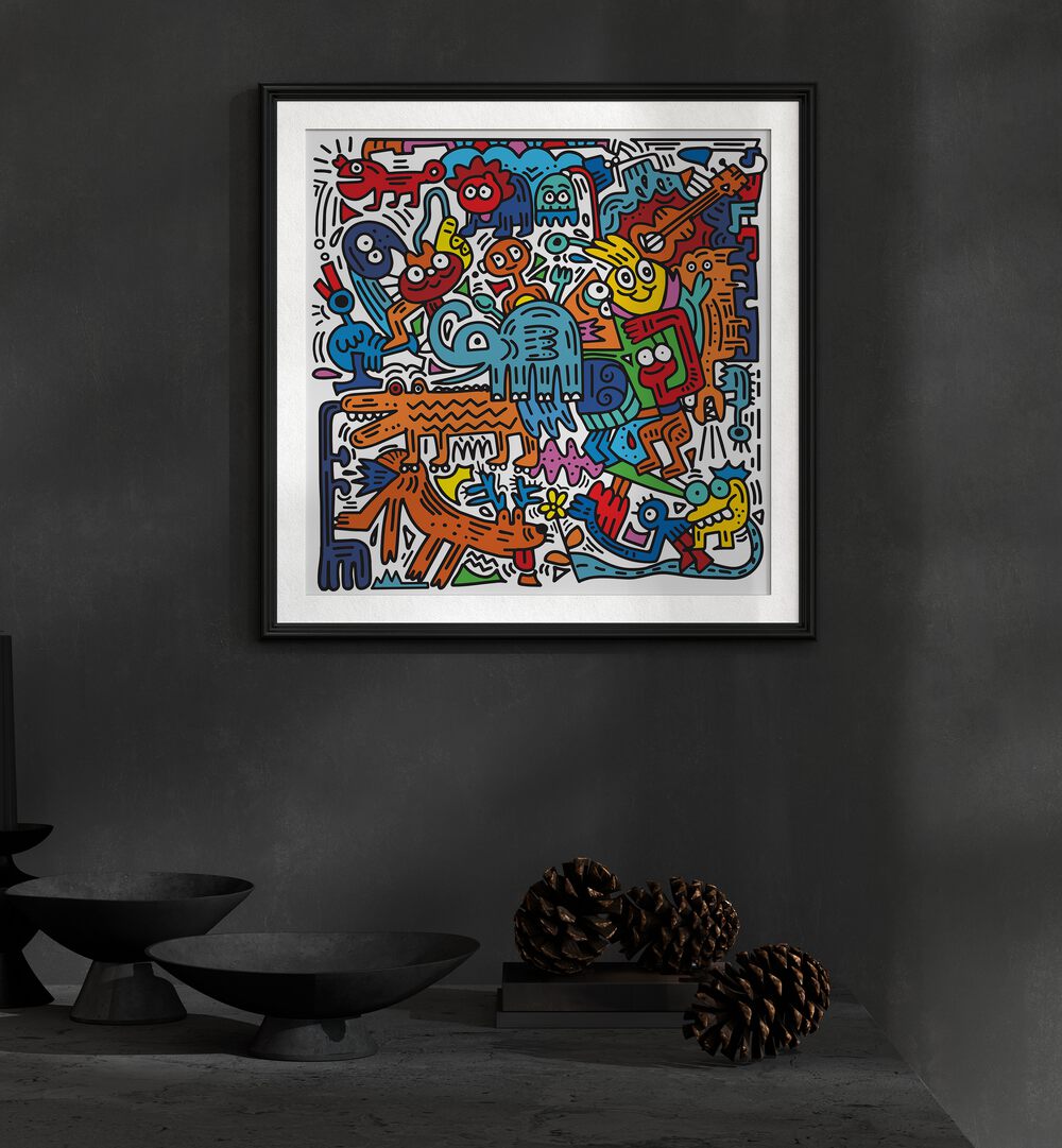 Vibrant TOONY CARNIVAL, COMIC POSTERS by Asianmonk elevate your space with whimsical wall art. Perfect for any room!