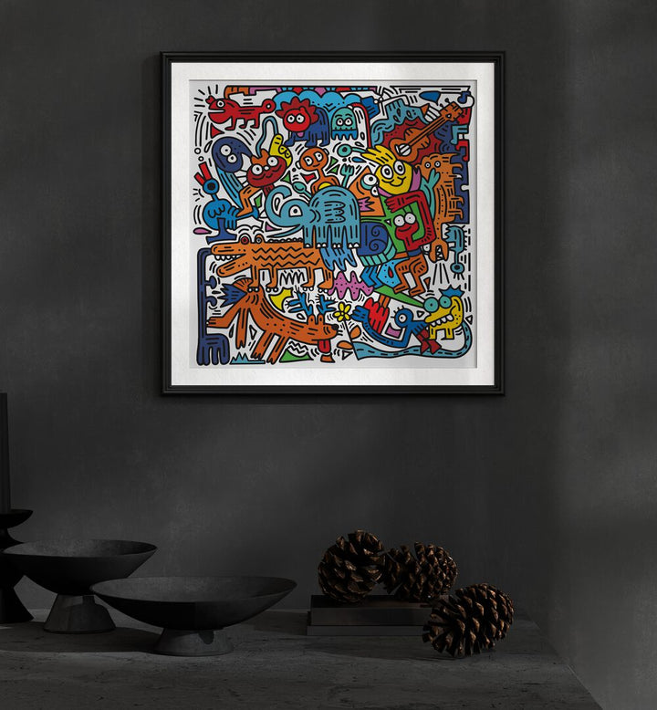 Vibrant TOONY CARNIVAL, COMIC POSTERS by Asianmonk elevate your space with whimsical wall art. Perfect for any room!