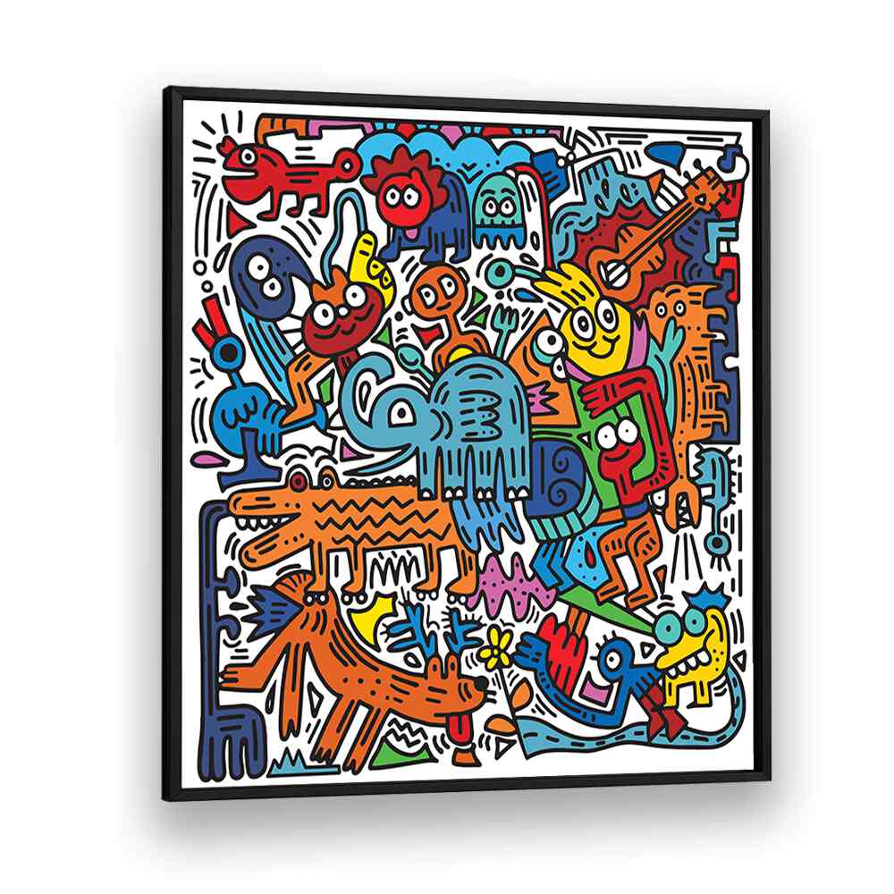 Vibrant TOONY CARNIVAL COMIC POSTERS by Asianmonk, perfect for adding whimsy to any room's decor.