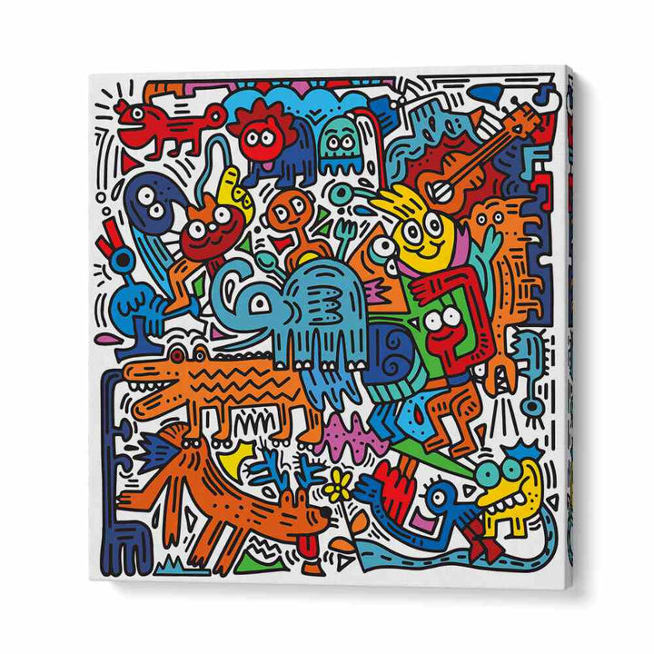 Vibrant TOONY CARNIVAL, COMIC POSTERS by Asianmonk add whimsy and energy to any space, perfect for art lovers.