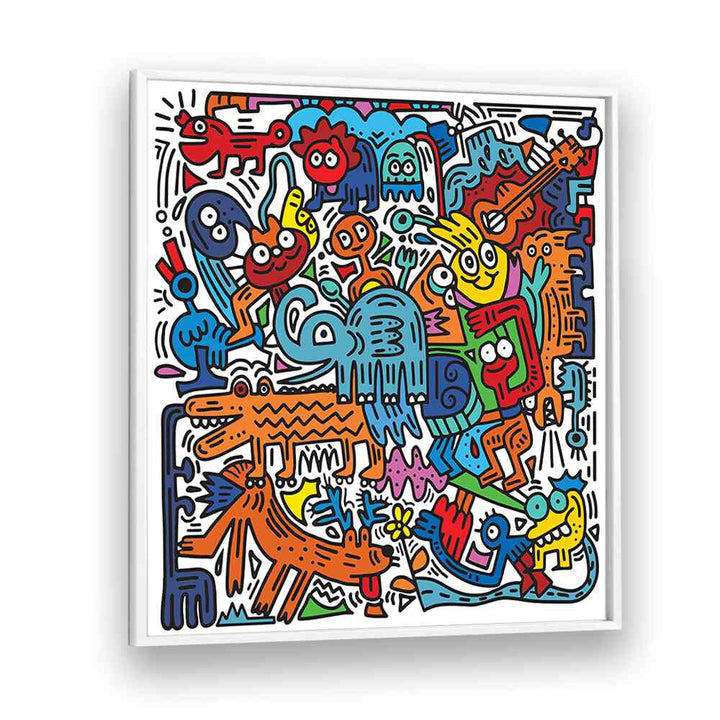 Bright and whimsical TOONY CARNIVAL, COMIC POSTERS by Asianmonk, perfect for energizing any space.