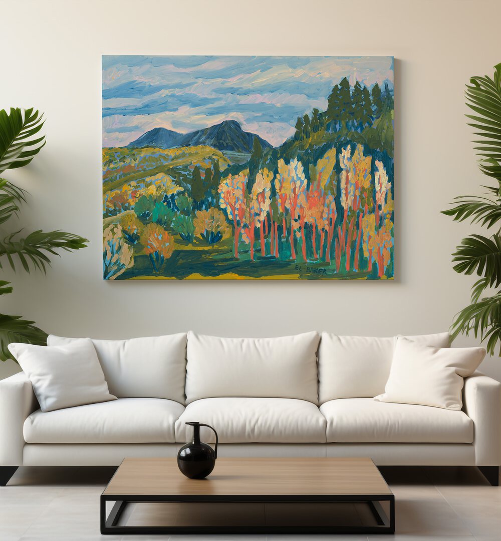 Vibrant TREES OF FALL, LANDSCAPE PAINTINGS enhancing living spaces with the beauty of autumn colors and serene landscapes.