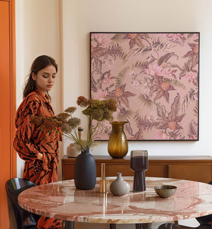 Vibrant TROPICAL FLOWERS, FLORAL FLOWER PAINTINGS enhance your space with lush botanical beauty and color.