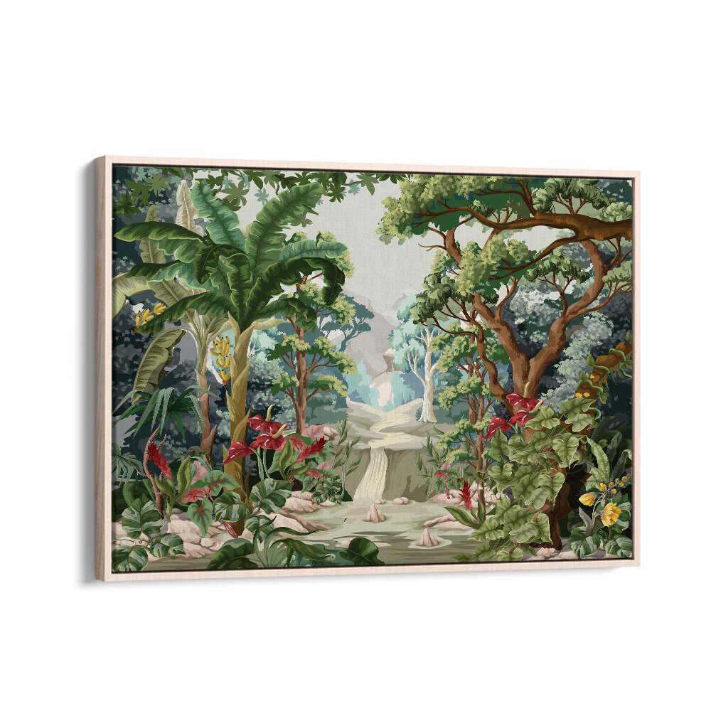 Vibrant TROPICAL JUNGLE, FLORAL FLOWER PAINTINGS bringing lush nature to your home decor in stunning detail.