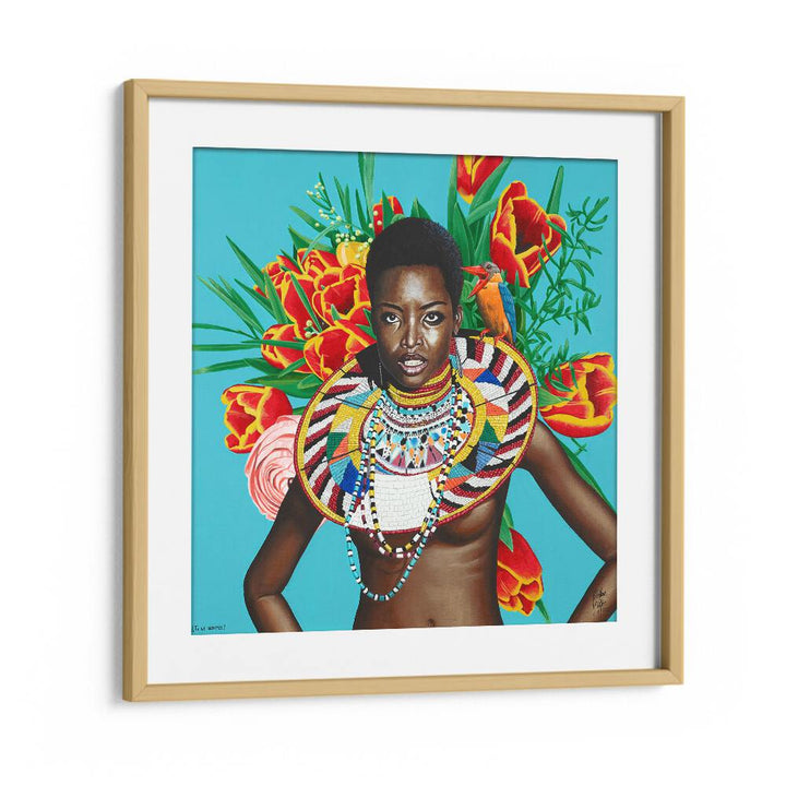 Vibrant "TU LO SIENTES, AFRICAN ART PAINTINGS" by Christian Beijer, showcasing rich cultural expression.
