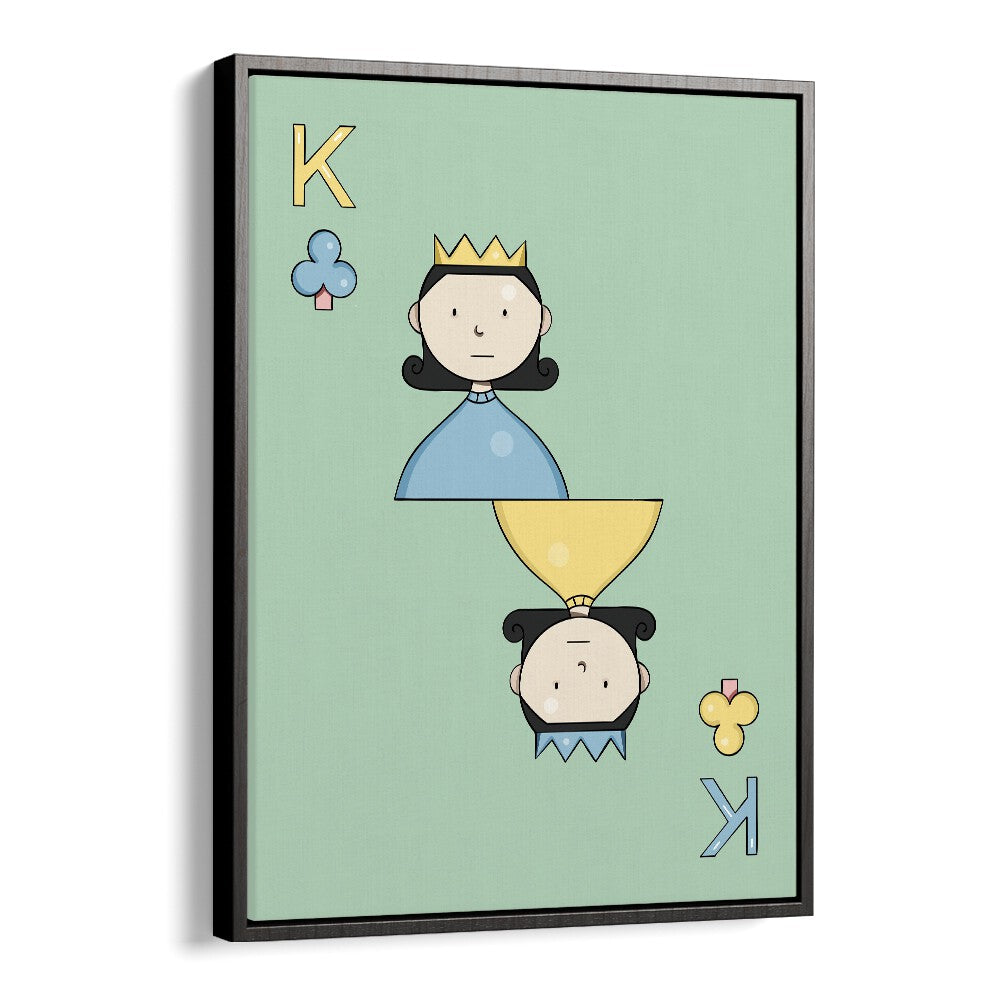 Vibrant TAASH - PLAYING CARDS, GAMING POSTERS art print by Samridhi Sharma, framed in black for stylish decor.