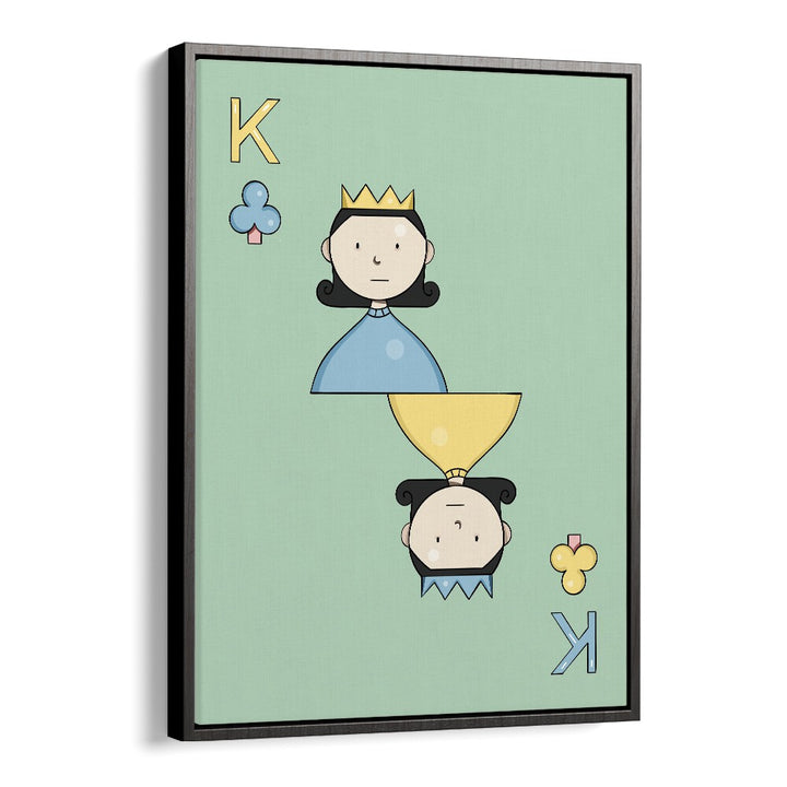 Vibrant TAASH - PLAYING CARDS, GAMING POSTERS art print by Samridhi Sharma, framed in black for stylish decor.