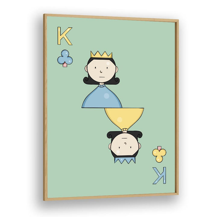Stylish TAASH - PLAYING CARDS, GAMING POSTERS by Samridhi Sharma, framed in oak, vibrant colors on premium canvas.