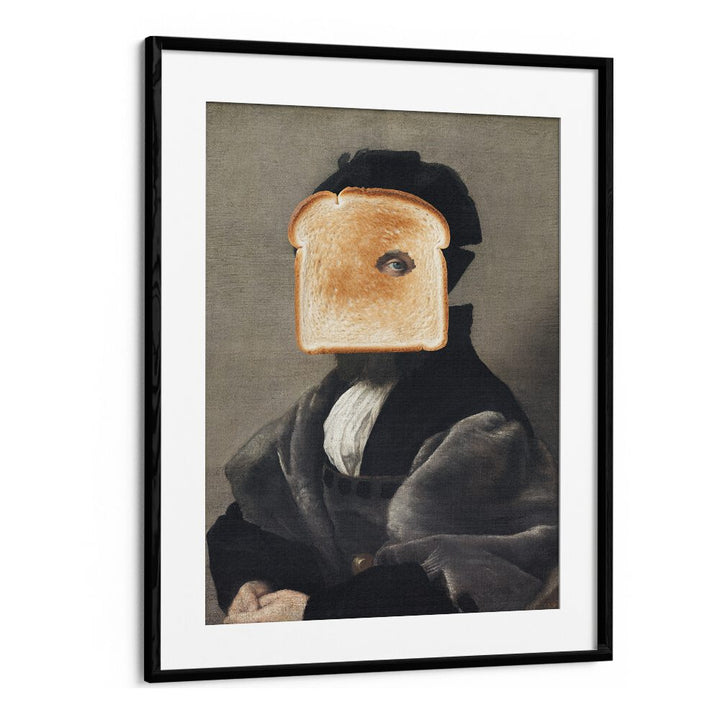 TAC, ALTERED ART PRINTS by The Art Concept features a playful portrait with a unique twist in a stylish black frame.