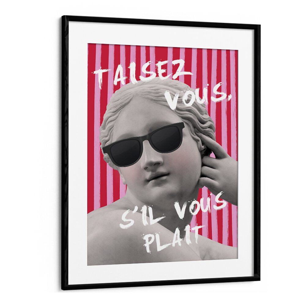 Stylish TAISR VOUE II, ALTERED ART PRINTS by Grace Digital Art Co, framed with a modern aesthetic for elegant spaces.