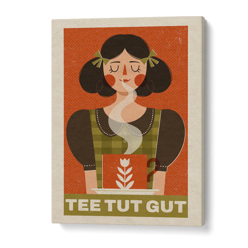 Exquisite illustration "TEA LOVER" by Julia Leister, celebrating the art of tea in a captivating design.