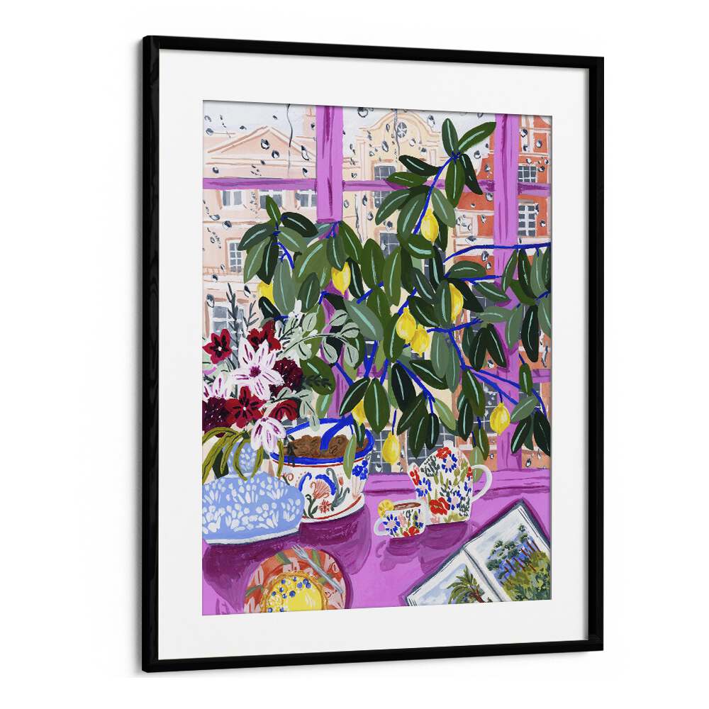 Elevate your decor with TEA WITH MARIANNE, KITCHEN POSTERS, featuring vibrant art by Sarah Gesek in a stylish frame.