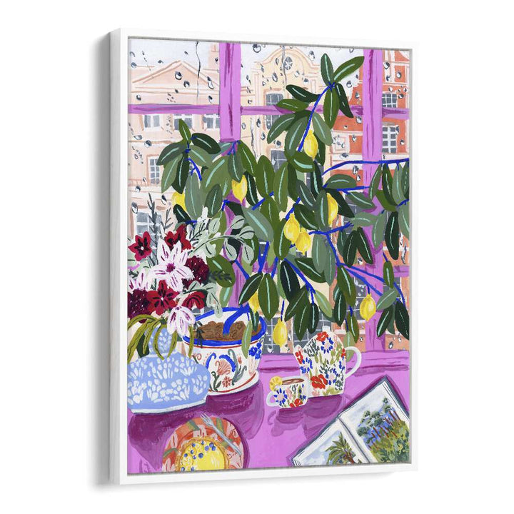 "Transform your kitchen with TEA WITH MARIANNE, KITCHEN POSTERS by Sarah Gesek, showcasing vibrant floral elegance."