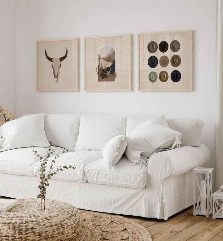 Transform your home with the TEXAS RANCH, SET OF 3 PAINTINGS featuring stunning Western artwork. Perfect for any space.