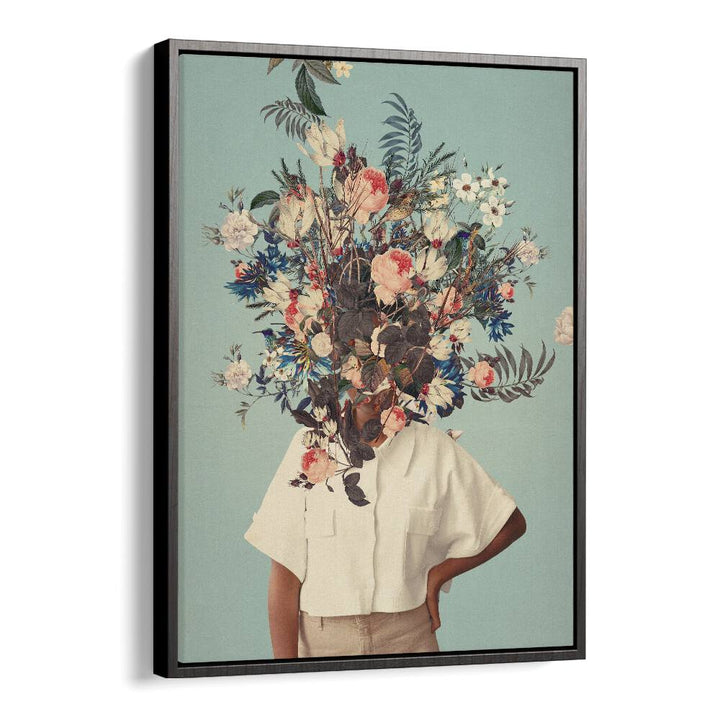 Colorful surreal art print "THANK GOD IT'S SPRING" by Frank Moth enhances any space with whimsical elegance.