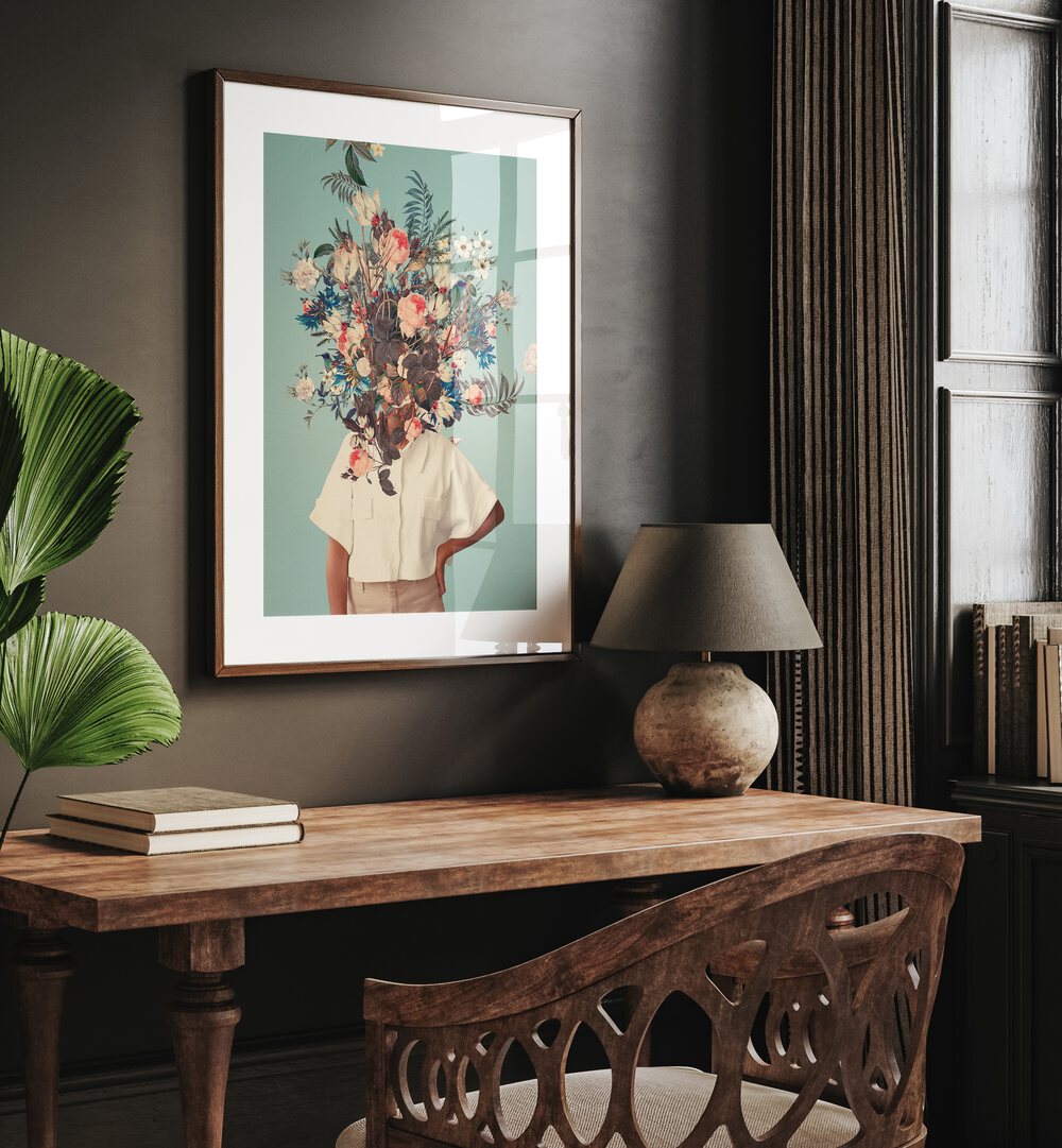Transform your space with "THANK GOD IT'S SPRING, SURREAL ART PRINTS" by Frank Moth, a stunning surreal masterpiece.