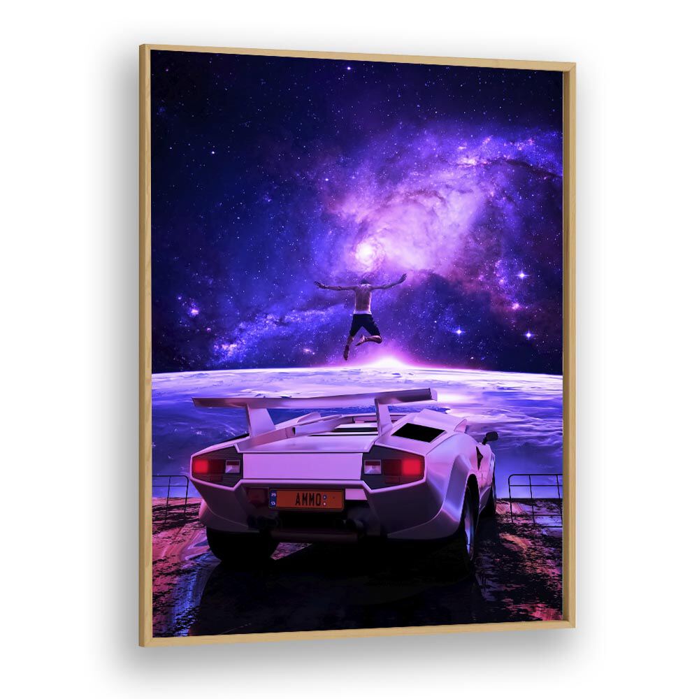 Surreal art print "THE ABDUCTION" by Ritvik Takkar, perfect for transforming your living space with creativity.
