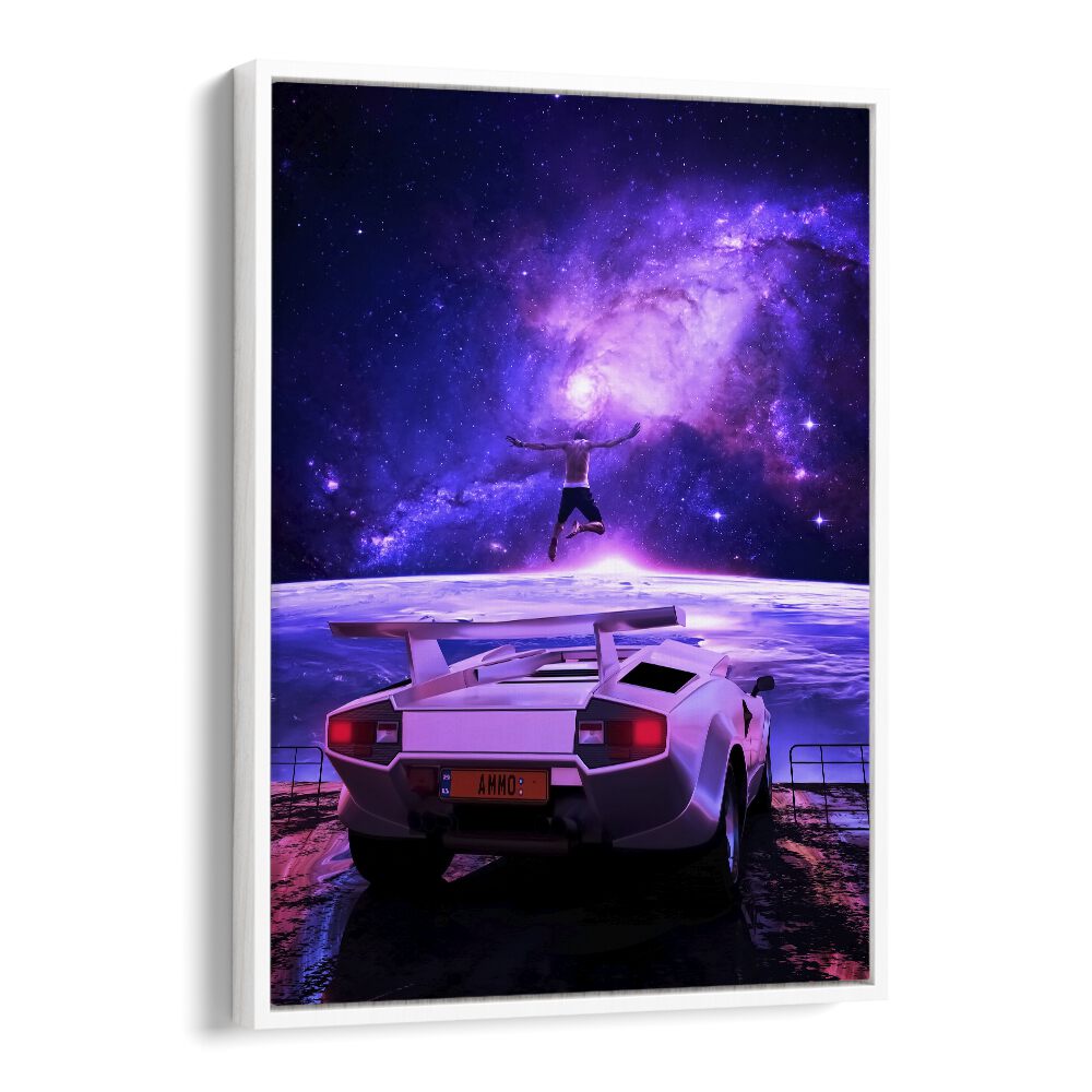 Experience cosmic wonder with THE ABDUCTION, SURREAL ART PRINTS by Ritvik Takkar, perfect for imaginative spaces.