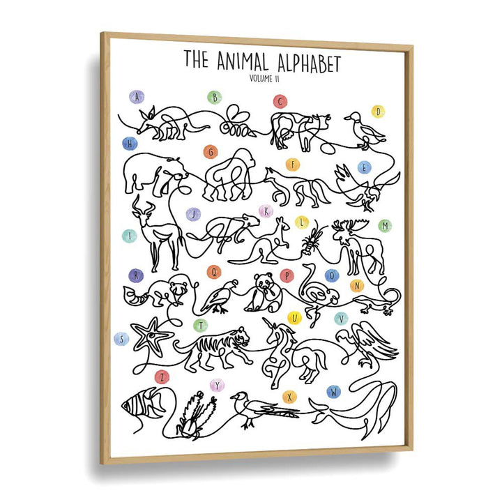 Brighten up kids' rooms with THE ANIMAL ALPHABET VOLUME II, KIDS ROOM PAINTINGS by Hanna Lee Tidd. Perfect for learning!