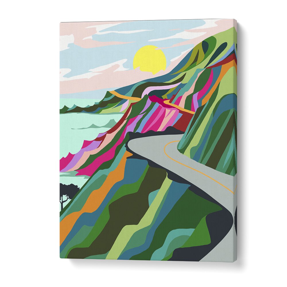 Vibrant landscape painting "THE BEST IS YET TO COME" by Uma Gokhale, perfect for enhancing your living space.