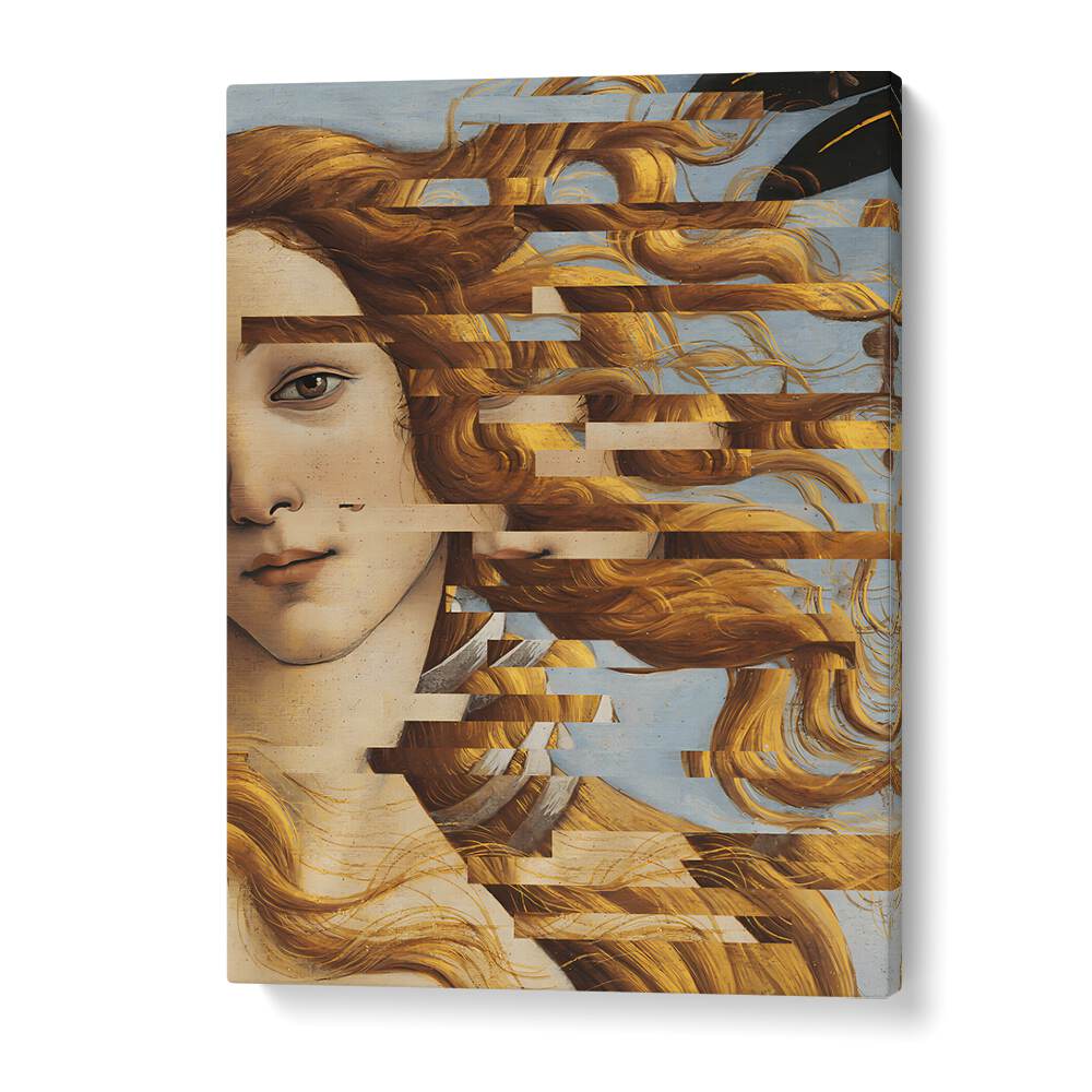 Stunning altered art print of THE BIRTH OF VENUS, transforming classic beauty by The Art Concept.