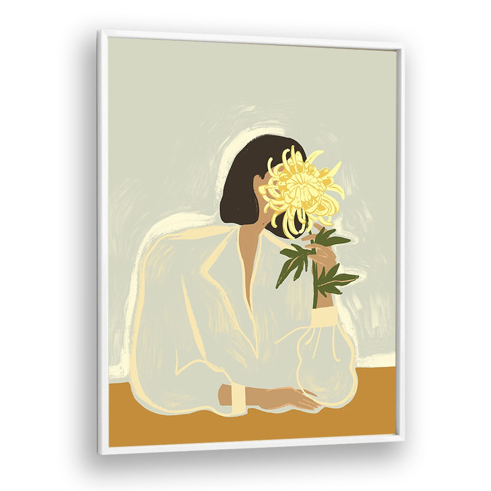 Elegant wall art featuring THE CRYSANTHEMUM, PORTRAITS by Arty Guava, perfect for modern home decor.